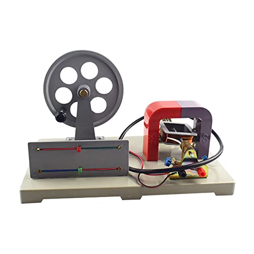 HUQHUMSK Manueller Stromgenerator, Faraday-Generatormodell, Experiment zur elektromagnetischen Induktion, Lernspielzeug für den Physikunterricht der Mittelstufe von HUQHUMSK