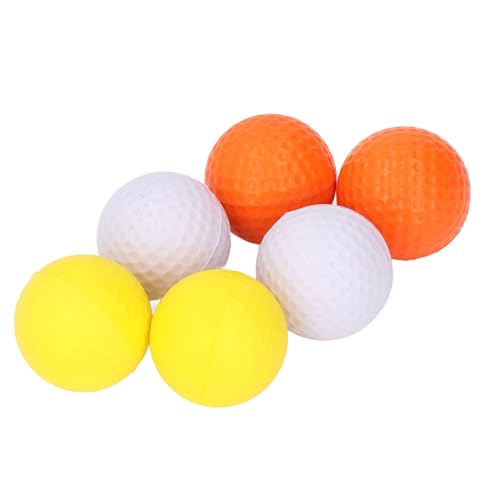 HUSHUI 6-teiliges Golfball-Set, Bälle mit Strukturierter Oberfläche in 3 Farben und PU-Aufbewahrungstasche, Golfausrüstungsset das Training von Golfbegeisterten von HUSHUI