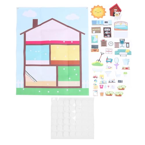 HUSHUI Room Decor Filz-Geschichtentafel-Set, 101,6 X 74,9 cm, Vorschul-Lernaktivitäten, Filztafel für Kinder ab 3 Jahren von HUSHUI