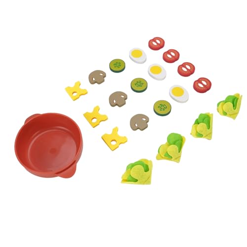 Realistische Gemüseplatte Playset Toy Set für Kreatives Spiele Lernen und Familienbindung von HUSHUI