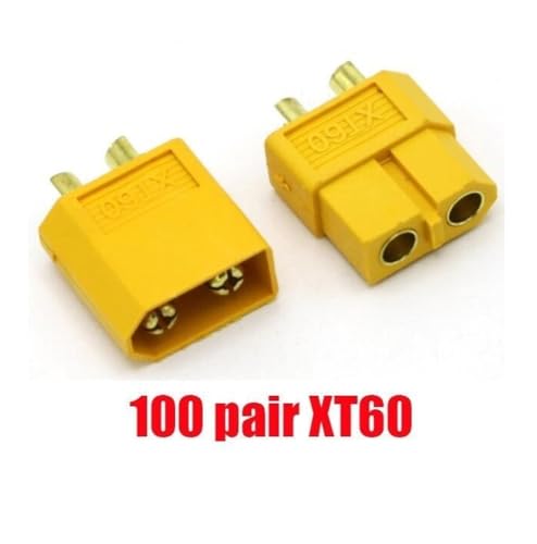 Aber sie gewinnen ja auch 100 Paar XT60 XT-60 XT 60 XT30 XT90 Stecker Männlich Weiblich Rundstecker Stecker for RC Lipo Batterie Dropship Ersatzteile sind vorhanden ( Size : 100 Pair XT60 ) von HUTIANSN