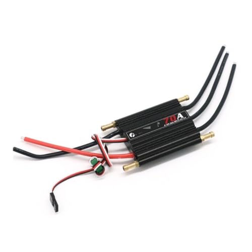 For Flycolor 50A 70A 90A 120A 150A Bürstenlosen ESC Speed ​​Controller mit Progaming Karte Unterstützung 2-6S Lipo BEC 5,5 V/5A for RC Boot (Color : 70A (2-6S)) von HUTIANSN