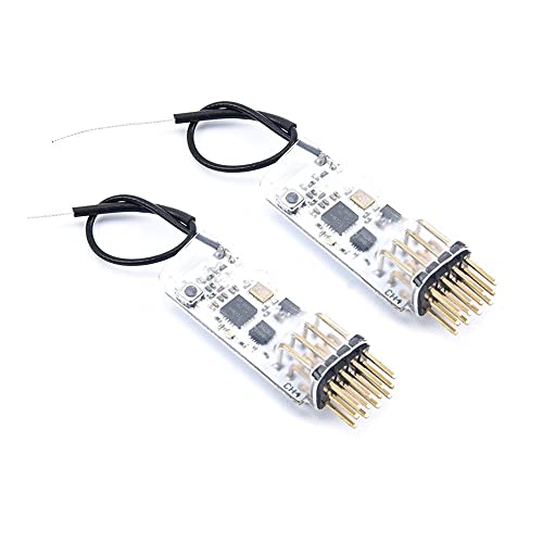 HUTIANSN for FRSKY NEU 2.4G 4CH Kompatibel mit D8 D16 Empfänger mit PWM-Ausgang for FRSKY for Futaba for Jumper T16 for X9D RC FPV Racing Drone (Color : 2PCS) von HUTIANSN