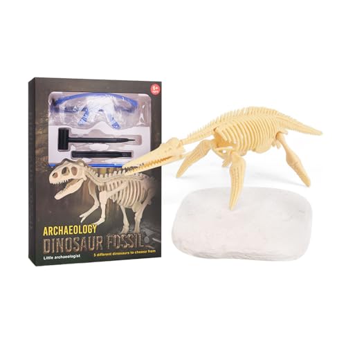 Dino Ausgrabungsset,Dinosaurier Spielzeug,3D-Skelett Dinosaur Modell Dino Ausgrabungsset,Dino Skelett zum ausgraben-Ideale Experimentierkasten, Geschenk und Dino Spiel für Kinder (Crocodylus) von HUYIWEI