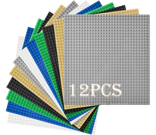 HUYIYI 12 Platten-Set Bauplatte Kompatibel mit Meisten Marken,Kompatibel mit Bauplatte Classic,25,5 x 25,5cm,Classic Grüne Blaue Graue Sand Grundplatte für Konstruktionen und für weitere Sets HUYIYI 12 Platten-Set Bauplatte Kompatibel mit Meisten Marken,Kompatibel mit Bauplatte Classic,25,5 x 25,5cm,Classic Grüne Blaue Graue Sand Grundplatte für Konstruktionen und für weitere Sets von HUYIYI