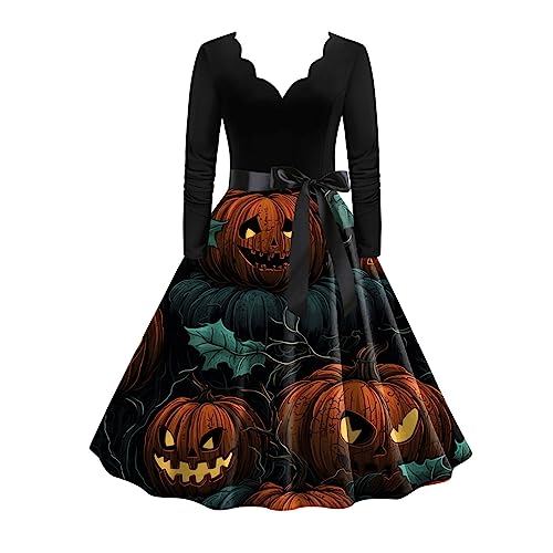 HUyydza Gothic Kleid Damen - Mittelalter Kleidung Damen Teufel Vampir Kostüm Karnevalskostüm Minikleid Hexenkleid Vampir Verbandkleid für Cosplay Karneval Party Halloween Kostüm von HUyydza