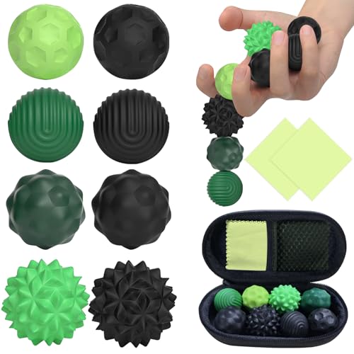 HVIERO 8 Stück Magnetische Fidget Toys, Magnetkugeln Stressball Silikon Sensorik Spielzeug, Magnetische Anziehungskraft Stress Bälle mit Reinigungstuch, Anti-Stress Spielzeug für Erwachsene und Kinder HVIERO 8 Stück Magnetische Fidget Toys, Magnetkugeln Stressball Silikon Sensorik Spielzeug, Magnetische Anziehungskraft Stress Bälle mit Reinigungstuch, Anti-Stress Spielzeug für Erwachsene und Kinder von HVIERO