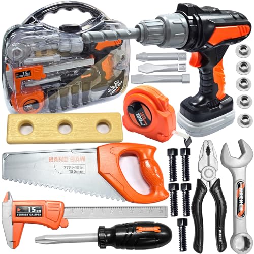 Werkzeugkoffer Kinder Spielzeug ab 3 Jahre Werkzeugkasten Kinder Set mit Kindersäge Spielzeug 3 4 5 6 7 Jahre Jungen Mädchen Montessori Spielzeug Werkzeugkoffer Kinder Spielzeug ab 3 Jahre Werkzeugkasten Kinder Set mit Kindersäge Spielzeug 3 4 5 6 7 Jahre Jungen Mädchen Montessori Spielzeug von HVIERO