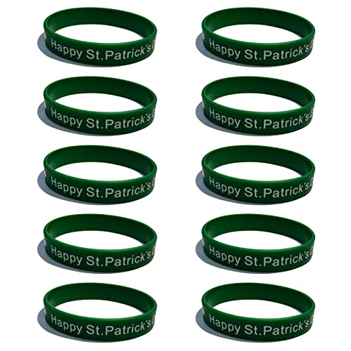 10 Stück St. Patrick'S Day Silikonarmband Handgelenkschlaufe Armbänder Für Kinder Mädchen Jungen Cosplay Leistung von HVRFJXI