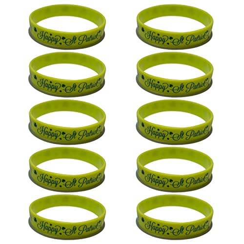 10 Stück St. Patrick'S Day Silikonarmband Handgelenkschlaufe Armbänder Für Kinder Mädchen Jungen Cosplay Leistung von HVRFJXI