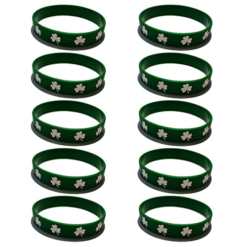 10 Stück St. Patrick'S Day Silikonarmband Handgelenkschlaufe Armbänder Für Kinder Mädchen Jungen Cosplay Leistung von HVRFJXI