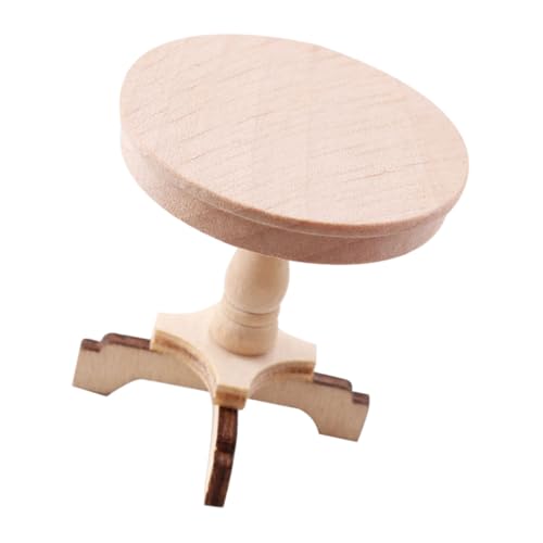 HVRFJXI Compact Round Side Table Strong Natural Wood Ideal for Model Arrangements Vintage Miniature Decors HVRFJXI Compact Round Side Table Strong Natural Wood Ideal for Model Arrangements Vintage Miniature Decors von HVRFJXI