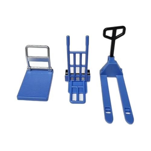 HVRFJXI 1/12 Skala Dollhouses Warehouse Tool Handcart Gabelstapler Für Enthusiasten Die Detaillierte Miniatur Dekore Suchen Set Von 3 von HVRFJXI