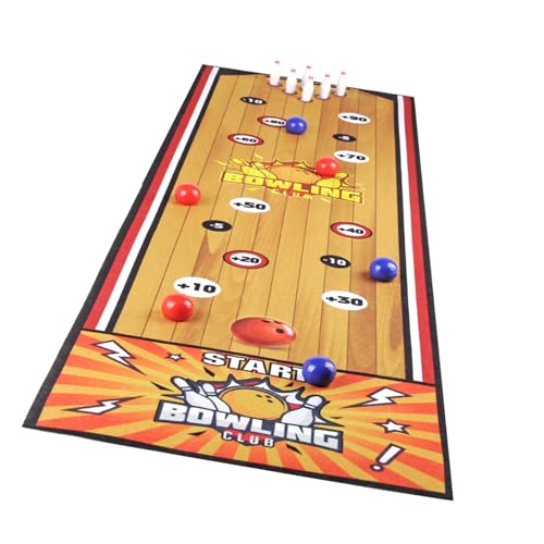 HVRFJXI Kinder Tabletop Brettspiel Desktop Curling Basketball Fußball Bowlingspiel Indoor Family Entertainment Toy von HVRFJXI