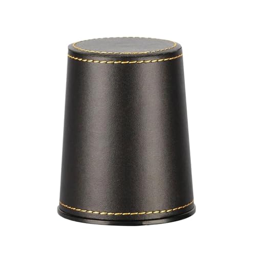 HVRFJXI PU Leder Würfel Tasse Flanell Innen Würfel Shaker Tasse Ruhiges Schütteln Unterhaltung Würfel Schüssel Für Würfel Brettspiel Party von HVRFJXI