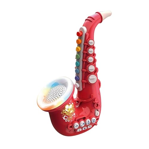 HVRFJXI Realistisches Kinder Saxophon Spielzeug Für Kinder Musikinstrument Elektrisches Saxophon Spielzeug Für Die Auditive Früherziehung Von Kindern von HVRFJXI