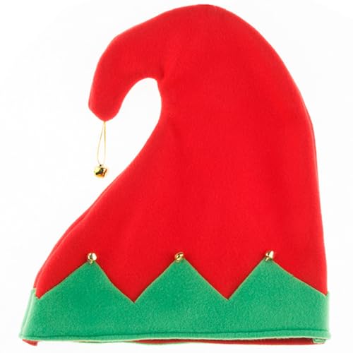 HVRFJXI Verschmitzte Weihnachtskopfbedeckungen Mit Bells Perfekt Für Die Feiertage. Bunte Outfits Für Cosplay SantaHelpers von HVRFJXI