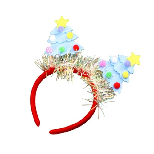 HVRFJXI Weihnachtsbaum Stirnband Bequem Weich Kopfschmuck Dekoration Kostüm Kopfbedeckung Für Erwachsene Und Kinder Party Zubehör von HVRFJXI