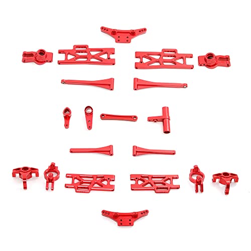 HVVENTY Metall Upgrade ZubehöR Kit Lenkung Becher Schwingen Arm Set für 104009 12402-A 12401 12404 12409 RC Auto Teile,3 von HVVENTY