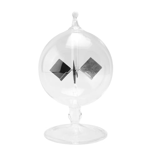 HVVENTY Solar Crookes Radiometer Glas Windmühle Handgemachtes Spielzeug für Heimdekoration Geschenk Transparent von HVVENTY