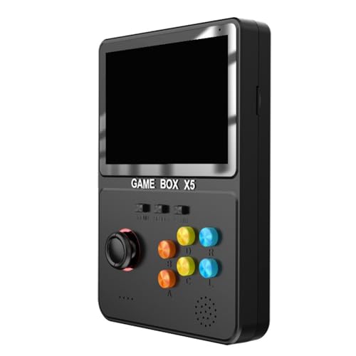 HVVENTY Tragbarer X5 Handheld-Game-Player 4,0 640 X 480 PixelVideospielkonsole Geschenke für Kinder – Schwarz Langlebig Einfach zu Bedienen von HVVENTY