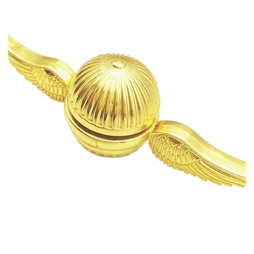 Golden Snitch Fidget Spinner Metall Antistress Hand Fingertip Gyro Rotation Amor Kreisel Spielzeug for Kinder Erwachsene Autismus ADHS(Gold) von HVZFZOK