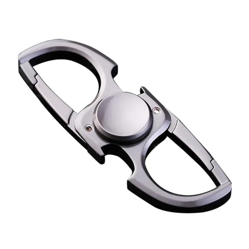 Multifunktionales EDC-Spielzeug for Stressabbau, Schlüsselanhänger, Fidget Spinner, Flaschenöffner aus Metall, Finger, for Erwachsene und Kinder(Silver) von HVZFZOK