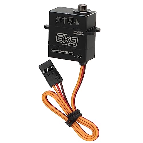 HWGING 6KG Digital Servo Vollmetall Lenkgetriebe Servo Für AXIAL Für SCX24 1/24 RC Auto von HWGING