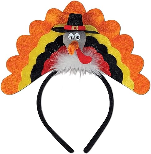 HWXZUUO 1PC Turkey Stirnband Party Accessoire Thanksgiving Hut Thanksgiving Kostüm, Truthahn DekorationSheadband von HWXZUUO