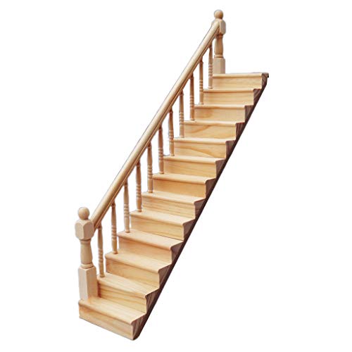 1:12 Miniatur-Handlauf Treppe Holzszene Uni Treppenmodelle von HXNH