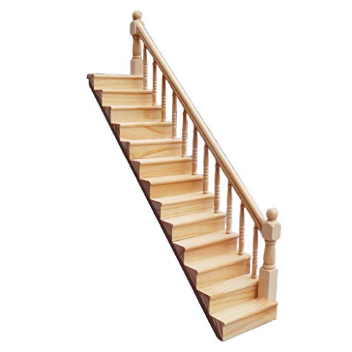 1:12 Miniatur-Handlauf Treppe Holzszene Uni Treppenmodelle von HXNH