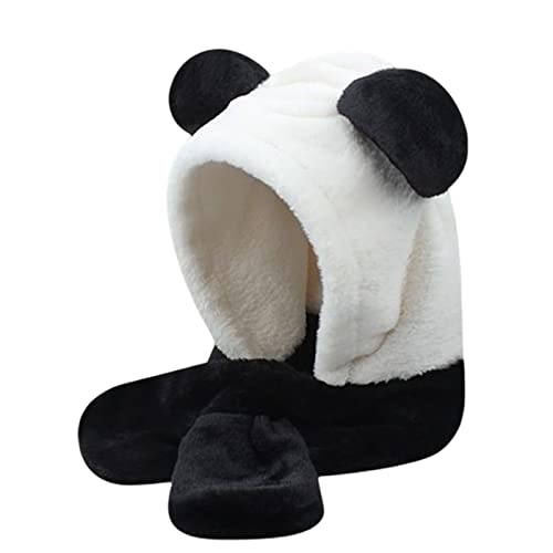 Schöner Panda-Hut, Navida-Requisiten, Neujahrs-Wintermütze, für Erwachsene und Kinder, Wintermütze mit Panda-Ohren von HXNH