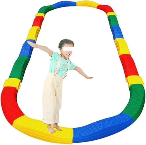 HYBZDKEOP Bunte Kinderbalancierbalken， Balance Board for das Training der sensorischen Integration von Kindern, Kann nach Belieben gespleißt Werden, Interaktives Eltern-Kind-Spielspielzeug von HYBZDKEOP