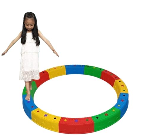 HYBZDKEOP Bunte Kinderbalancierbalken， Balance-Spielzeug-Set for Kinder, Rainbow Balance Core-Training for Kinder,(Rainbow) von HYBZDKEOP