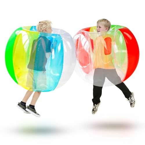 punkte aufblasbar bumper balls， 2er-Pack Sumo-Bälle for Erwachsene mit 0,9 m Durchmesser, Rasenspielball for Kinder, aktives Spielspielzeug for draußen for 4–12-Jährige von HYBZDKEOP