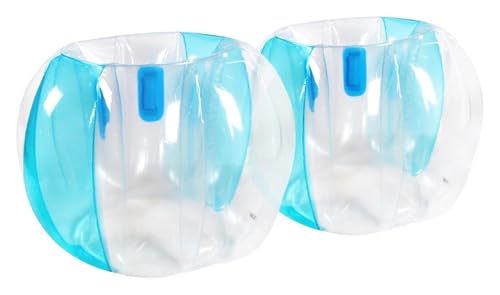 punkte aufblasbar bumper balls， 2er-Pack aufblasbare Bubble-Bälle, Bumper-Hüpfbälle, tragbare aufblasbare Schaukelbälle for Menschen(Blue) von HYBZDKEOP