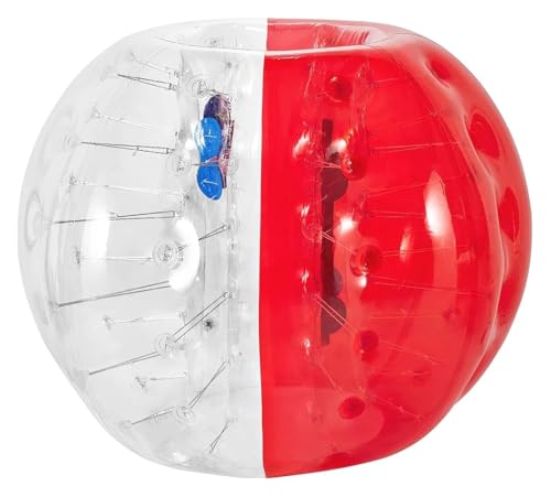 punkte aufblasbar bumper balls， Aufblasbare Sumo-Bälle for PVC-Bopper-Spielzeug for Körperbälle for Kinder, Team-Gaming-Spiel im Freien(Red) von HYBZDKEOP