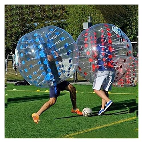 punkte aufblasbar bumper balls， Menschlicher Hamsterball, dicker, 8 mm dicker, transparenter, aufblasbarer Bumper Ball aus PVC for Jugendliche und Erwachsene for Spielen von Bull Rush usw.(Blue,1.2M) von HYBZDKEOP