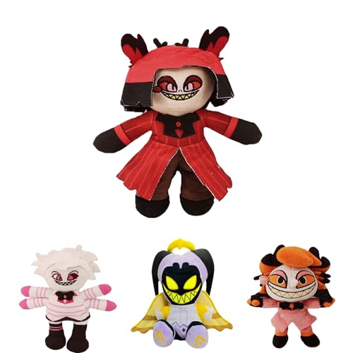 HYDTQCL Hazbin Hotel Plush, New Hazbin Hotel Anime Plush Toy, Niedlich Alastor Anime Figuren Sammlung Plüschpuppen, Soft Plush Stuffed Figure Doll, Geschenke für Kinder und Fans (C) von HYDTQCL