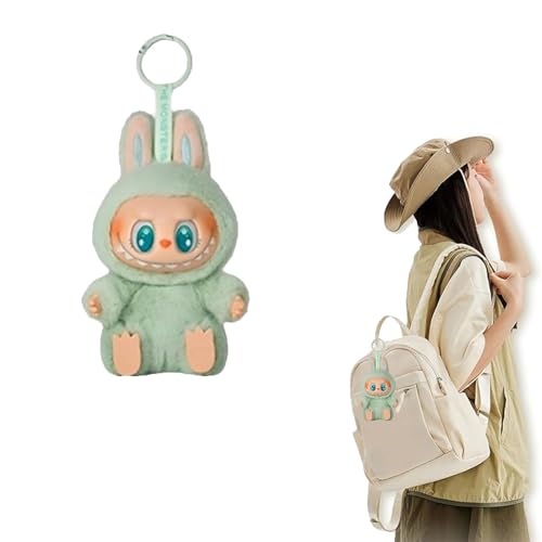 HYDTQCL Labubu Popmart Monster Keychain, 18CM Labubu Puppe, Labubu Keychain Doll, Geschenke für Jungen und Mädchen (B) von HYDTQCL