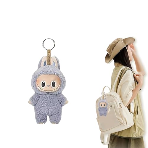 HYDTQCL Labubu Popmart Monster Keychain, 18CM Labubu Puppe, Labubu Keychain Doll, Geschenke für Jungen und Mädchen (B) von HYDTQCL