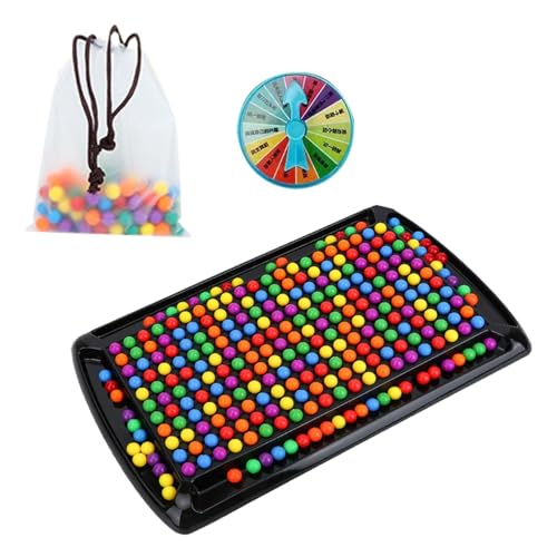 Intellektuelles Schachbrett-Rainbow-Ball-Knockout-Spiel mit Strafscheibe steigert Logik und Konzentration. Lustiges Familienspiel, Partyspiel for Kinder und Erwachsene(241 Perles,241 Perles) von HYDZSWZX