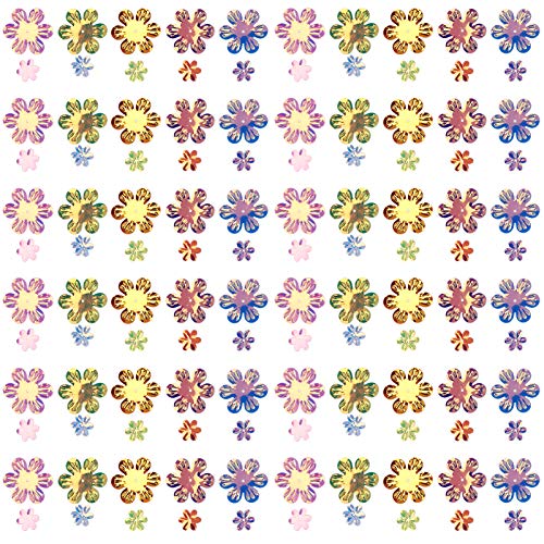 HYEIUIRA Blumenkonfetti, gemischte Farben, Glitzer, Party, Festival, dekorative Basteldekorationen, 3,2 cm + 1,5 cm von HYEIUIRA