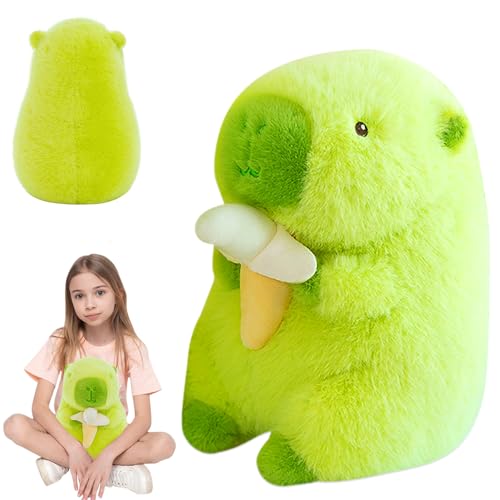 HYMBCFW Capybara Plüschtier, Capybara Plushies Puppen Animals Kuscheltier Stofftiere Wasserschwein Plüschkissen Kissen Tier Spielzeug Stofftier Heim dekorations Geschenk Für Weihnachten (25cm) von HYMBCFW