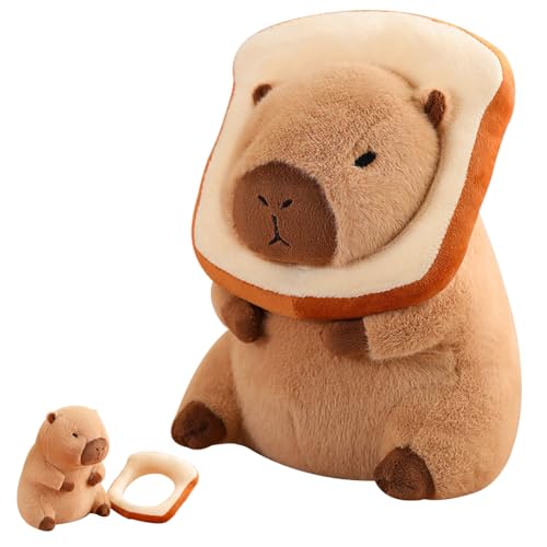 HYMBCFW Capybara Plüschtier, Capybara Plushies Puppen Animals Kuscheltier Stofftiere Wasserschwein Plüschkissen Kissen Tier Spielzeug Stofftier Heim dekorations Geschenk Für Weihnachten (30cm) von HYMBCFW