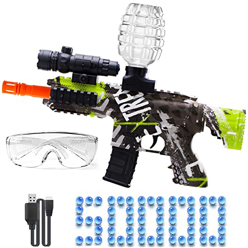 HYNXM Gel Blasters, Elektrischer Gel Blasters mit 50000 Munition und Schutzbrille für Outdoor-Sportarten und Teamspiele Spielzeug Geschenk für Erwachsene, Ab 12 Jahren von HYNXM