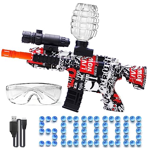 HYNXM Gel Blasters, Elektrischer Gel Blasters mit 50000 Munition und Schutzbrille für Outdoor-Sportarten und Teamspiele Spielzeug Geschenk für Erwachsene, Ab 12 Jahren von HYNXM