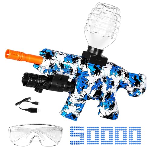 Gel Blasters, Elektrischer Gel Blasters mit 50000 Munition und Schutzbrille für Outdoor-Sportarten und Teamspiele Spielzeug Geschenk für Erwachsene, Ab 12 Jahren von HYNXM