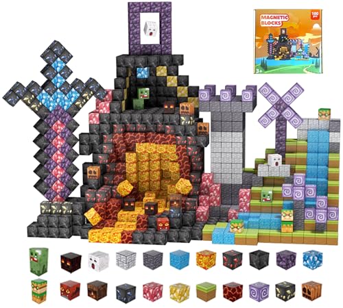HYNXM Magnetische Bausteine, 100 Teile Magnetbausteine Magnetspielzeug Magneten Kinder, Magnetische Spielzeug Magnete Kinder - Spielzeug ab 3 4 5 6 7 8 9 Jahre Jungen und Mädchen HYNXM Magnetische Bausteine, 100 Teile Magnetbausteine Magnetspielzeug Magneten Kinder, Magnetische Spielzeug Magnete Kinder - Spielzeug ab 3 4 5 6 7 8 9 Jahre Jungen und Mädchen von HYNXM
