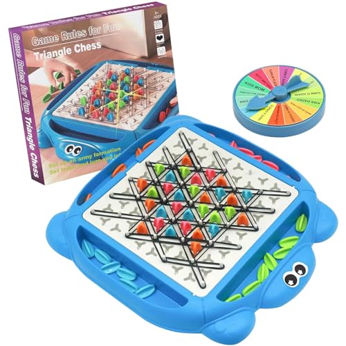 Kettendreieck-Schachspiel, Brettspiel für Familienabende, Spiel für Kinder und Erwachsene von HYNXM